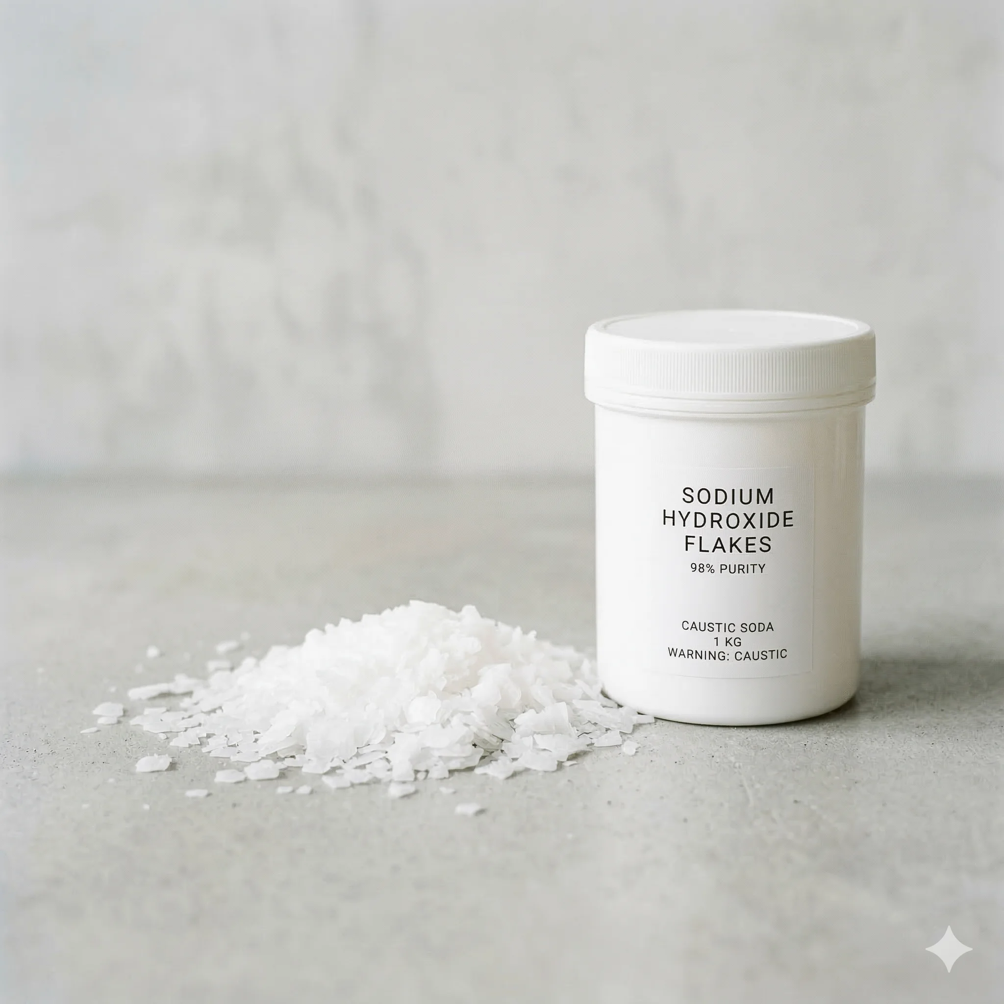 Сода каустическая чешуйчатая 98%